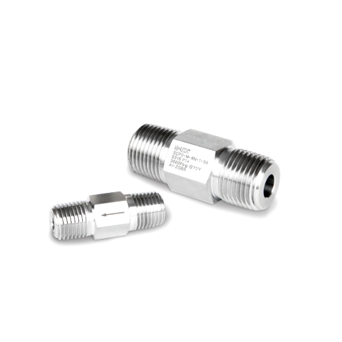 SCA30 Series, 1-Piece Adjustable Poppet Check Valve, Cracking Pressure Range 3 PSIG (0.21 BAR) to 50 PSIG (3.5 BAR), Male NPT 1/4in