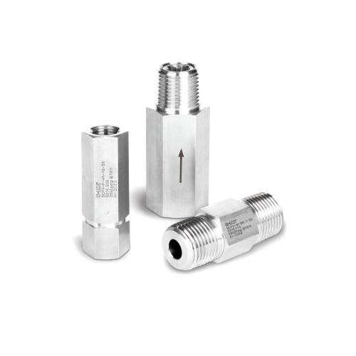 SCV30 Series, 1-Piece Poppet Check Valve, Cracking Pressure 1 PSIG (0.07 BAR), Female NPT 1/2in