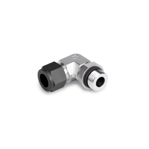 S-LOK Single Ferrule Tube Fitting, 90° Positionable SAE Male Elbow, Tube O.D 1/4in x 7/16-20 Male SAE Thread
