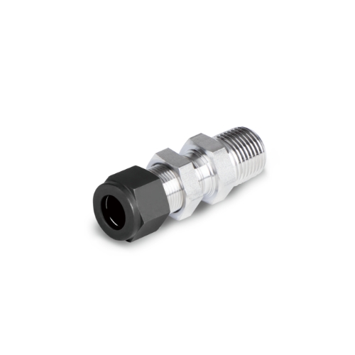 S-LOK Single Ferrule Tube Fitting, Bulkhead Male Connector, Tube O.D 1in x 1in Male NPT