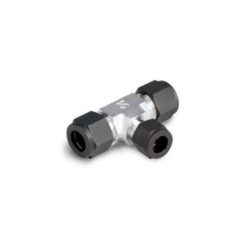 S-LOK Single Ferrule Tube Fitting, Reducing Union Tee, Tube O.D 5/8in x 5/8in x 3/8in